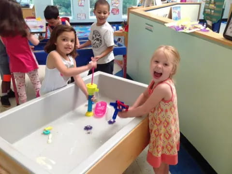 children playing with toys