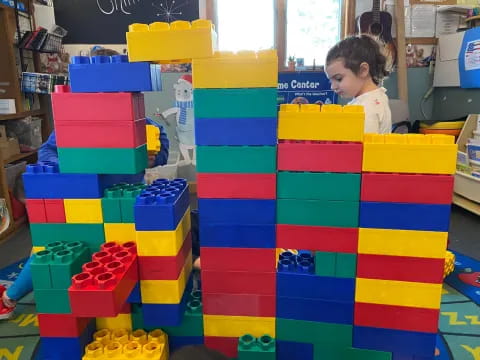 a child playing with a toy
