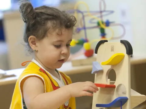 a young girl painting