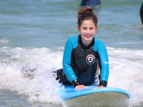 a person riding a surfboard