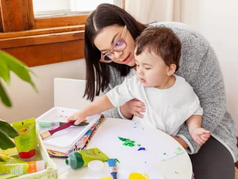 a person and a child