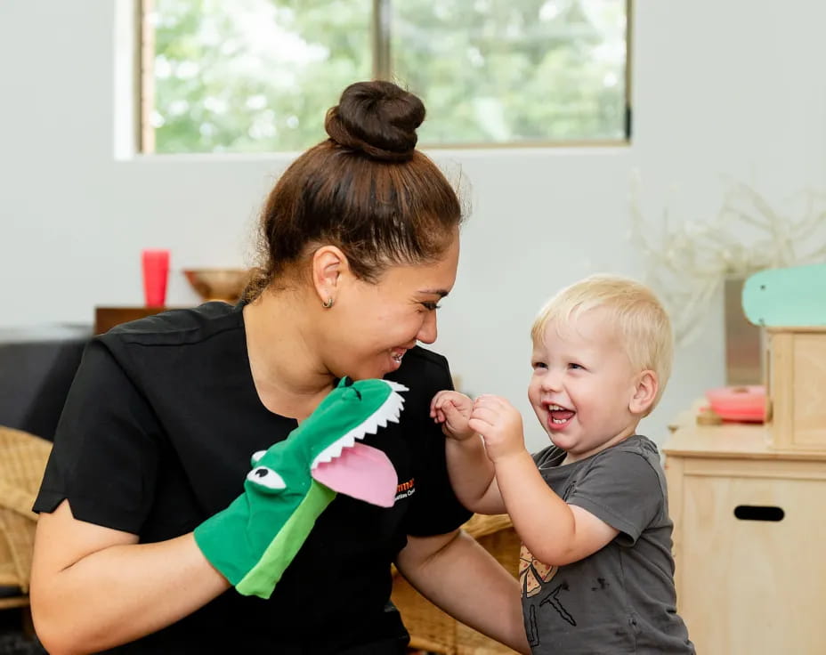 a person and a child