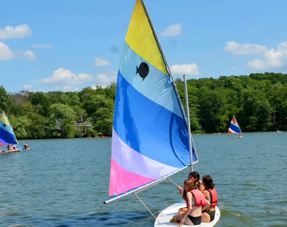 people on a sailboat