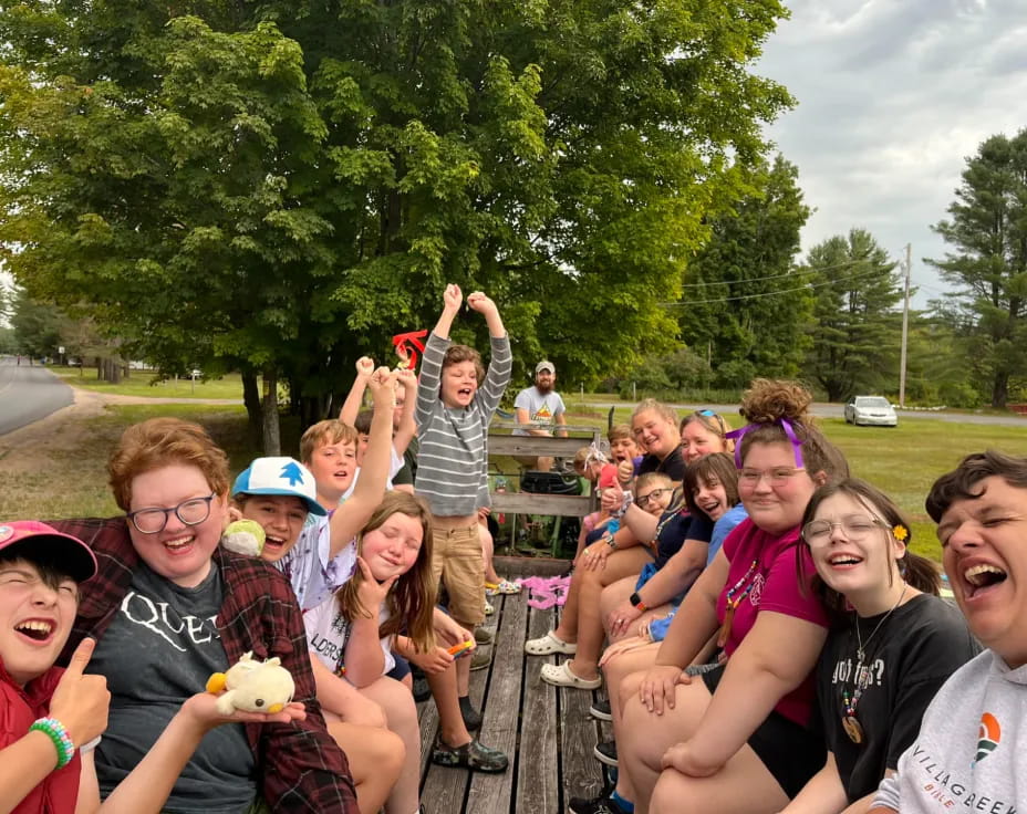 a group of people posing for a photo