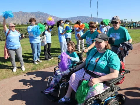 a group of people on a motorcycle