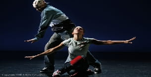 a man and a woman dancing