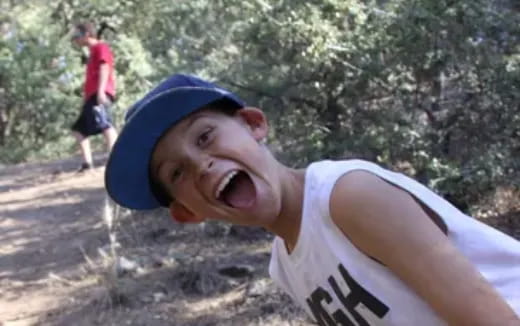 a person wearing a hat