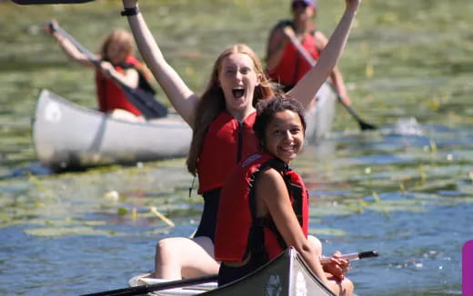 a group of people in a boat