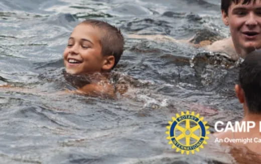 a group of people in the water