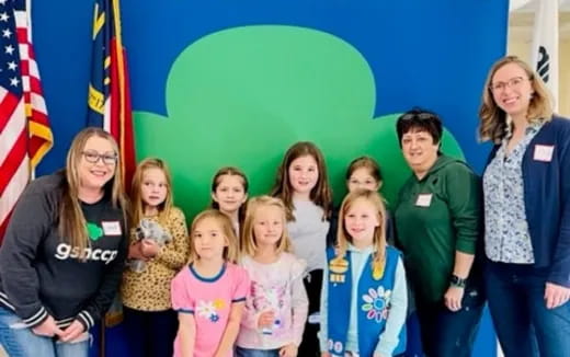 a group of people posing for a photo