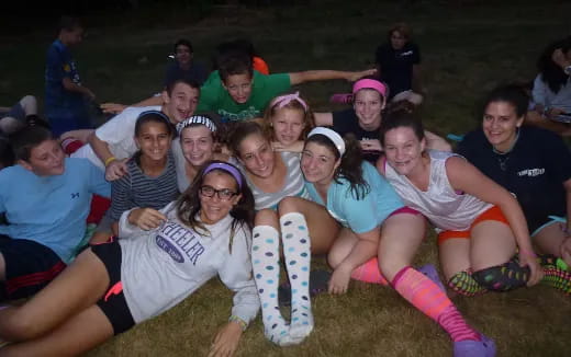 a group of people sitting together