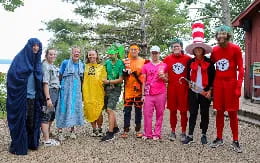 a group of people wearing clothing