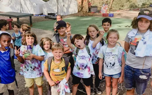 a group of children posing for a photo