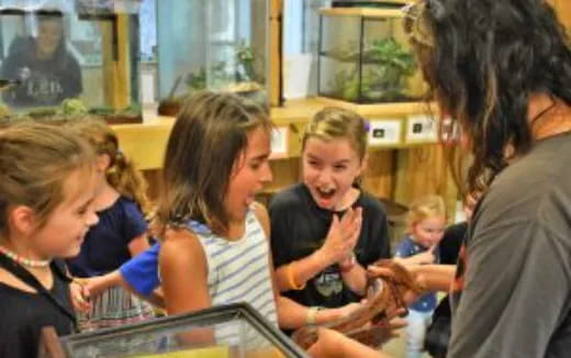 a group of people sitting at a table