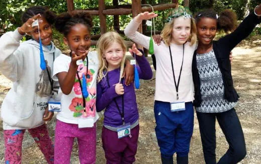 a group of people posing for a photo