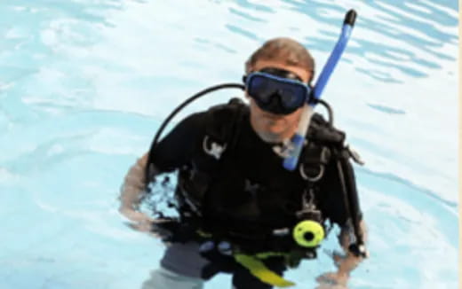 a man in scuba gear