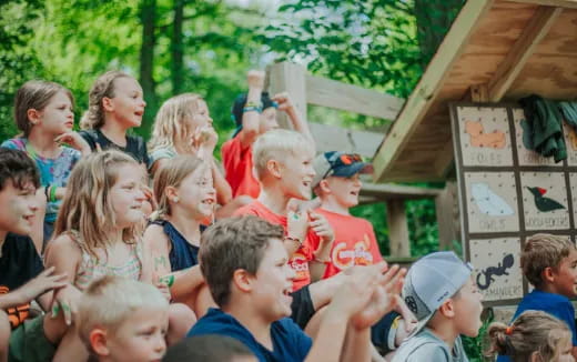 a group of children in a classroom