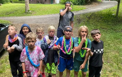 a group of children posing for a photo
