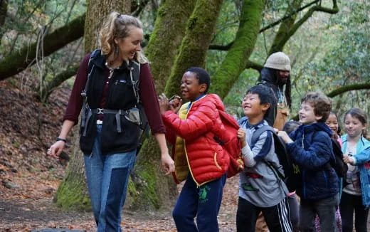 a group of people walking