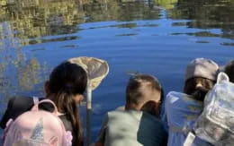 a group of people on a boat
