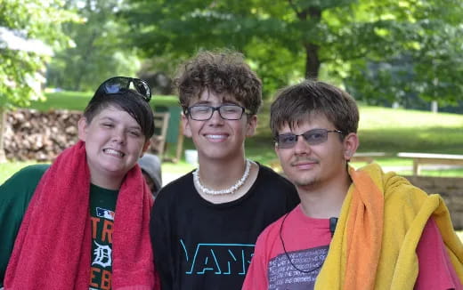 a group of people posing for the camera