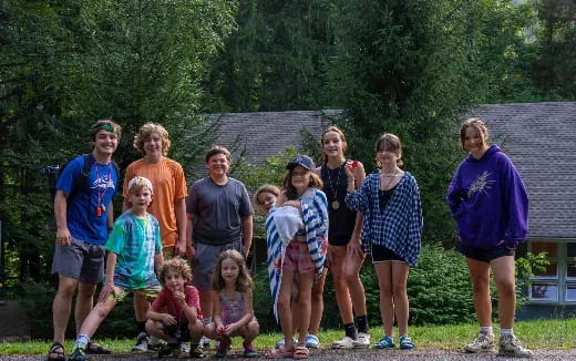 a group of people posing for a photo