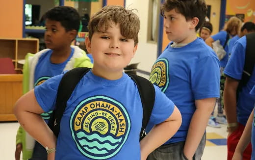 a group of boys in a classroom