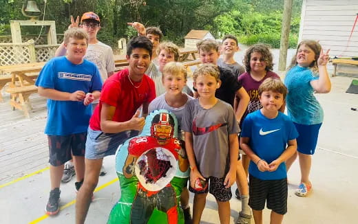 a group of people posing for a photo