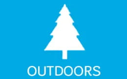 a white logo with a white star