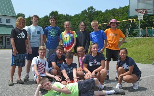 a group of people posing for a photo