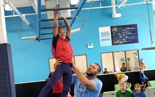 a person doing a handstand