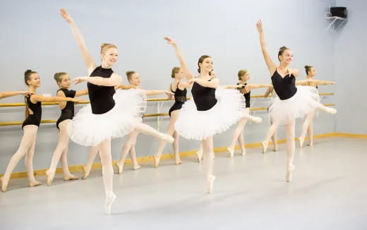 a group of women dancing