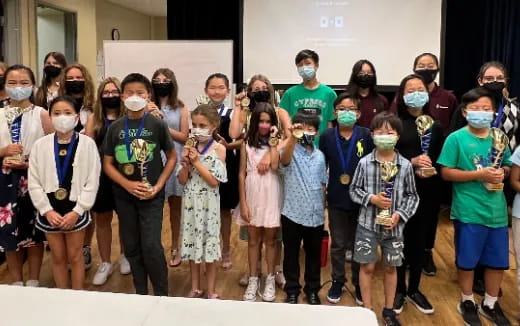 a group of people wearing face masks