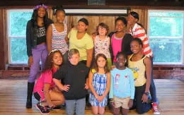 a group of people posing for a photo