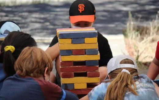 a group of people in a boat