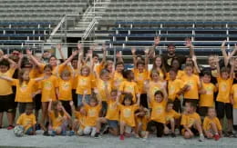 a group of people posing for a photo