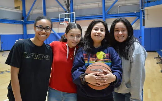 a group of people posing for a photo