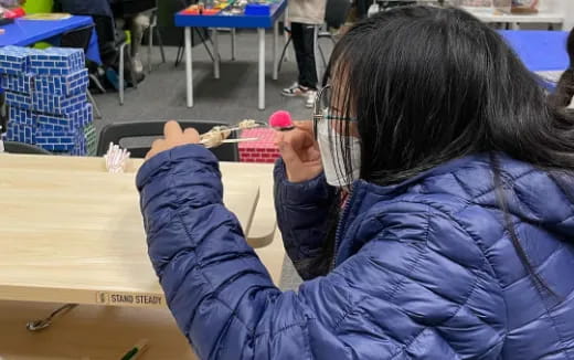 a person sitting on the floor