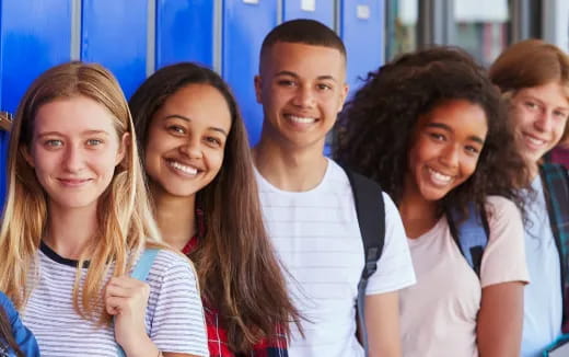 a group of people posing for a photo