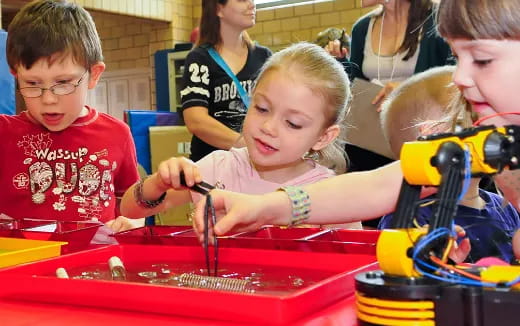 children playing with toys