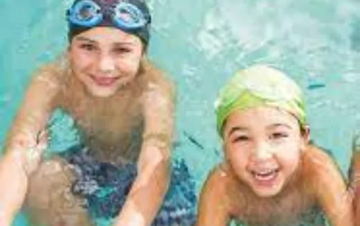 a man and a woman in water