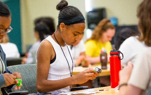 a person using a cell phone