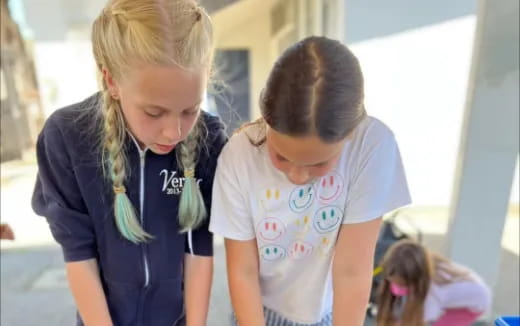 a couple of young girls