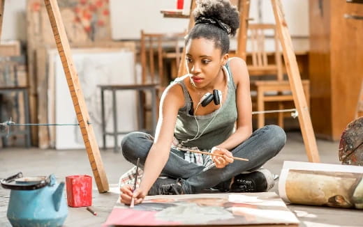 a person doing a yoga pose