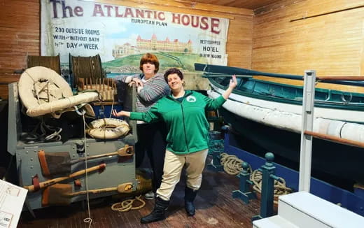 a man and a woman posing for a picture