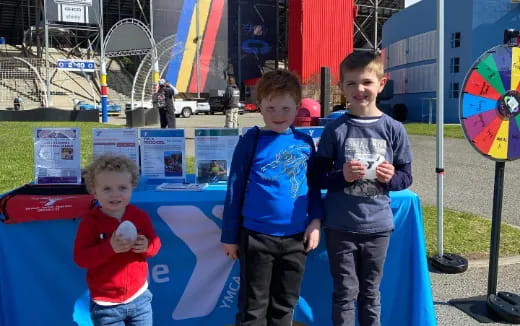 a group of boys posing for a picture