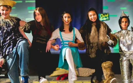 a group of people on a stage