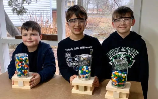 a group of boys posing for a picture