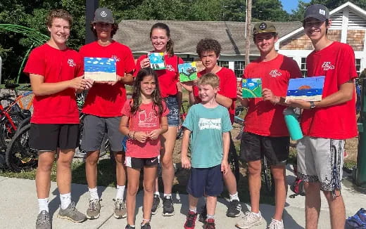 a group of people posing for a photo