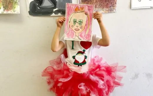 a person holding a picture